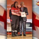 Rosália Cardanha, Presidente da Delegação de Estremoz da Cruz Vermelha Portuguesa, recebeu Medalha de Mérito